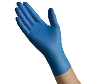 (100 Case/Full Pallet) Ambitex Blue Nitrile Gloves (4 mil) | Industrial Grade | Case of 1000