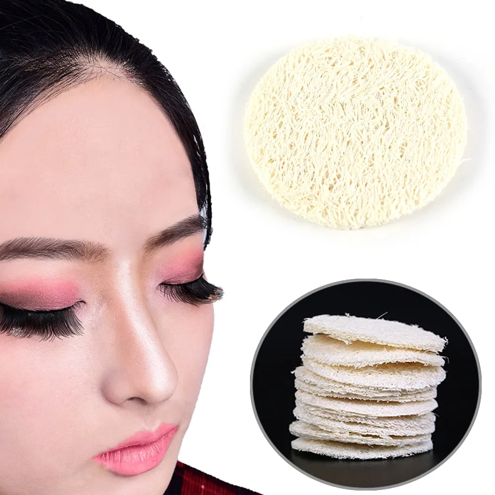 10PCS Natural Loofah Sponge Bath Rub Exfoliate Bath Glove Oval Bath Towel