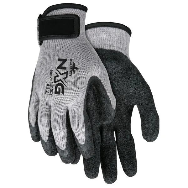 9688VM MCR Safety Flex Tuff Gloves, Medium, Cotton Polyester Blend, Black