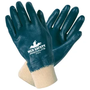 9781M MCR Safety Predalite Gloves, Medium, Nitrile, White, 10 1/2 Inch L