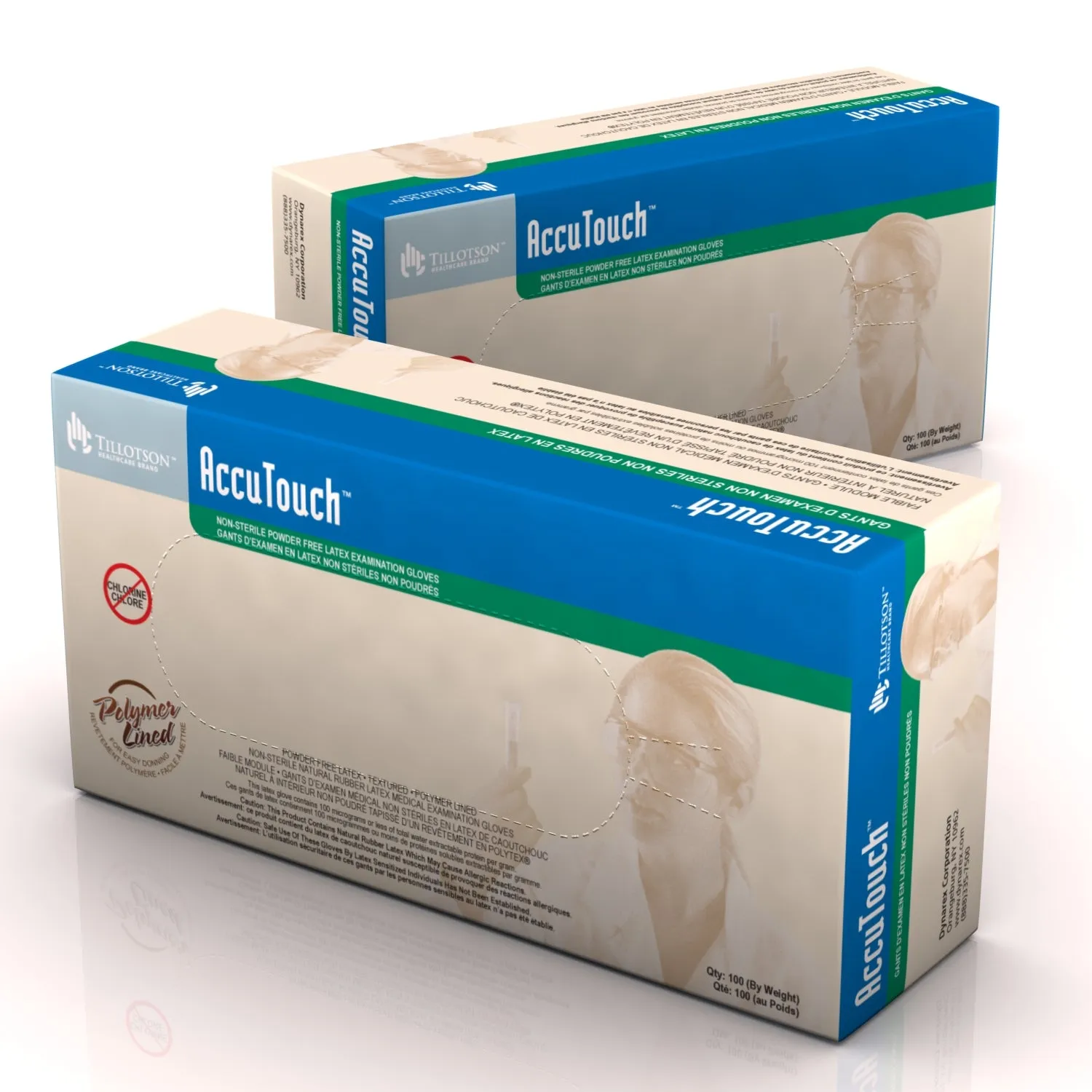 AccuTouch® Powder-Free Latex Exam Gloves