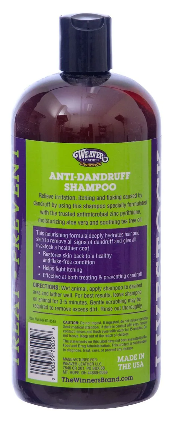 Anti-Dandruff Shampoo, All Livestock, quart