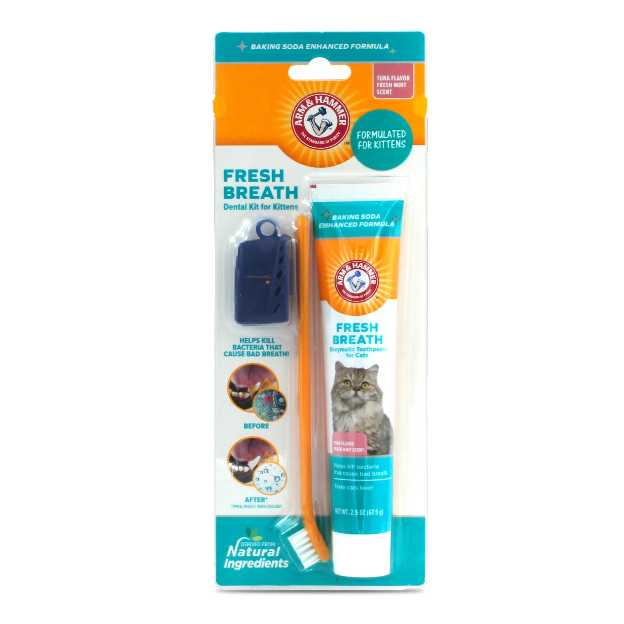 Arm and Hammer Fresh Breath Dental Kit for Kittens Tuna