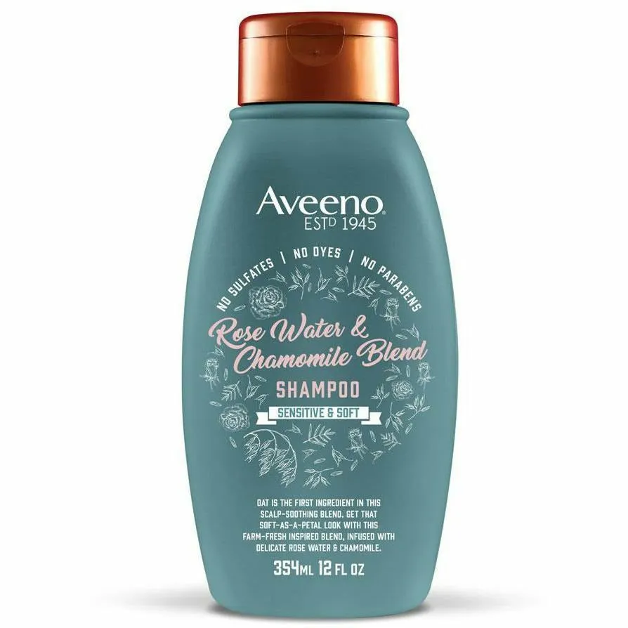 Aveeno: Rose Water & Chamomile Blend Shampoo 12oz