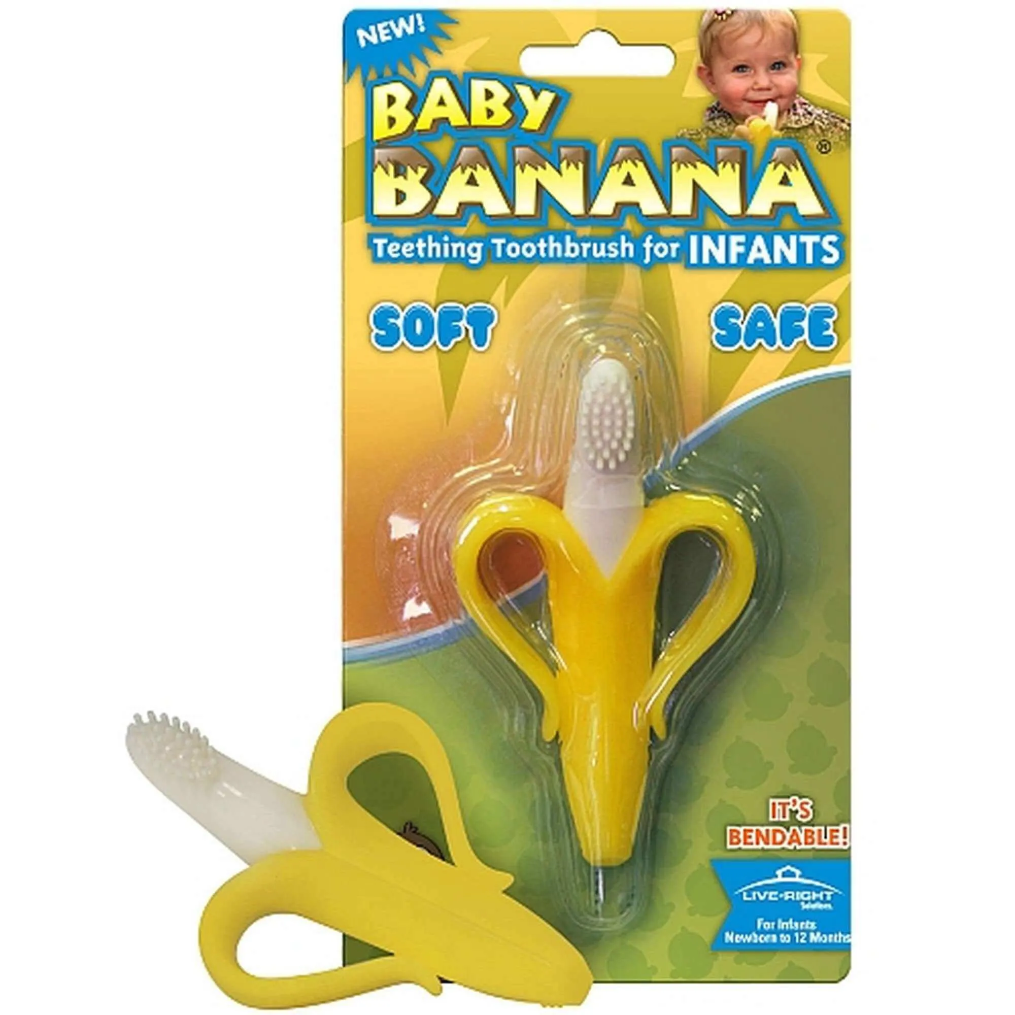 BABY BANANA Brush Infant Toothbrush with Handles