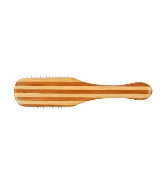 Bass Style & Detangle Pet Brush (Striped or Dark Finish)