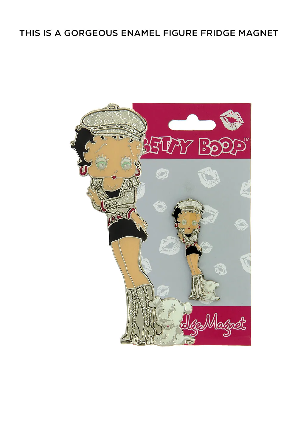 Betty Boop London Fridge Magnet Enamel