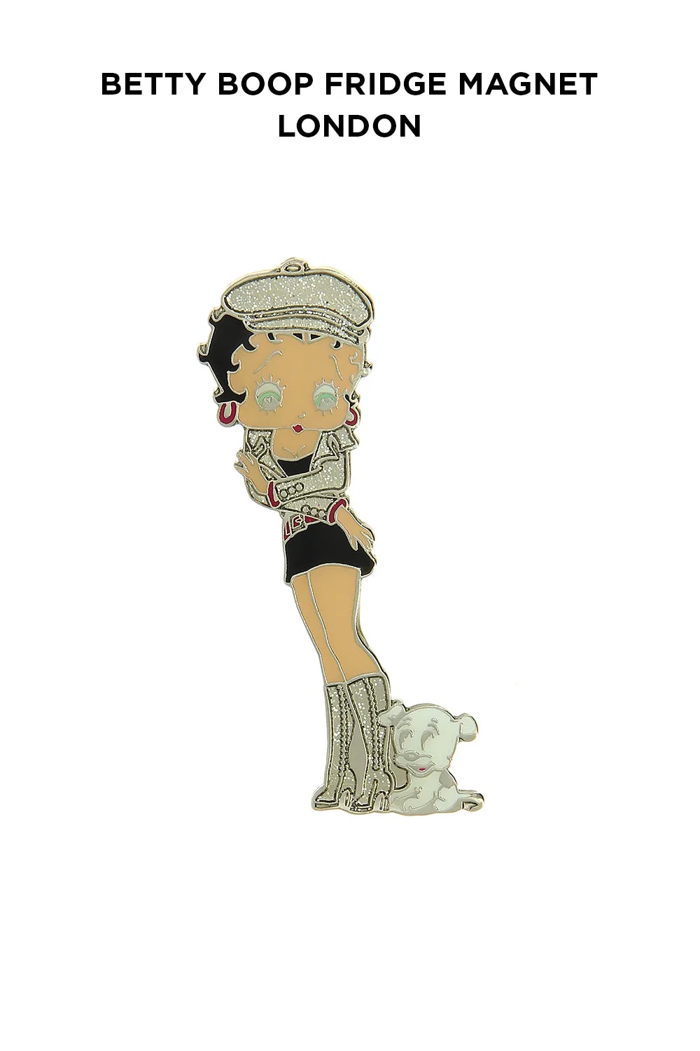 Betty Boop London Fridge Magnet Enamel