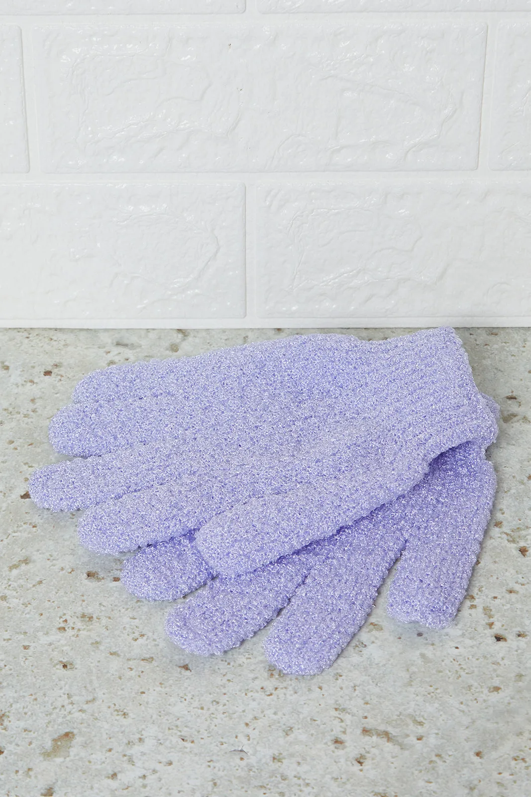 Blue And Purple Shower Gloves (2 Pairs)