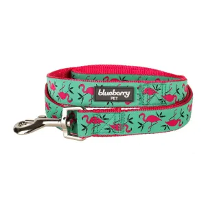 Blueberry Pet Durable Pink Flamingo Light Emerald Dog Leash