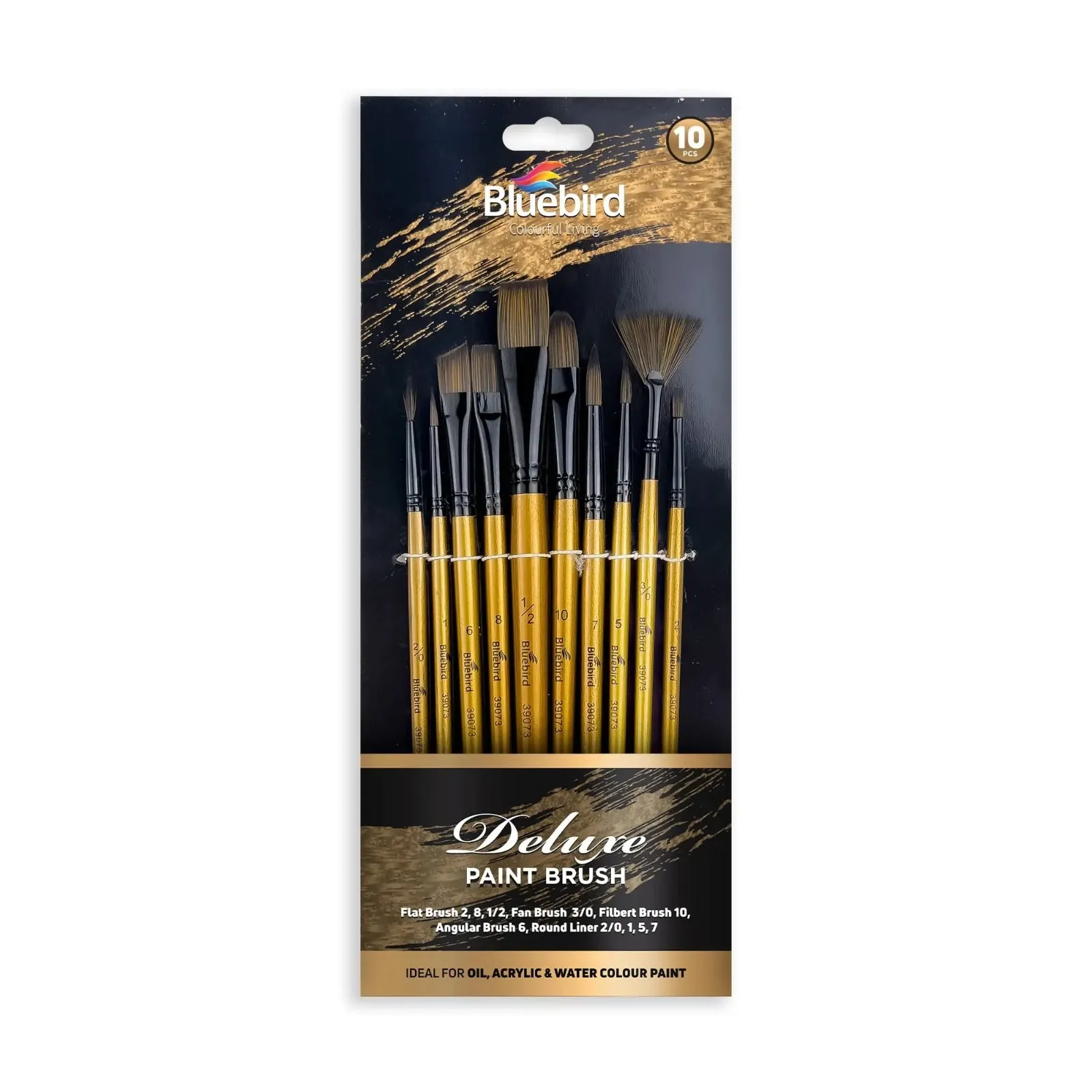 Bluebird Deluxe Mix Art Brush Set of 10