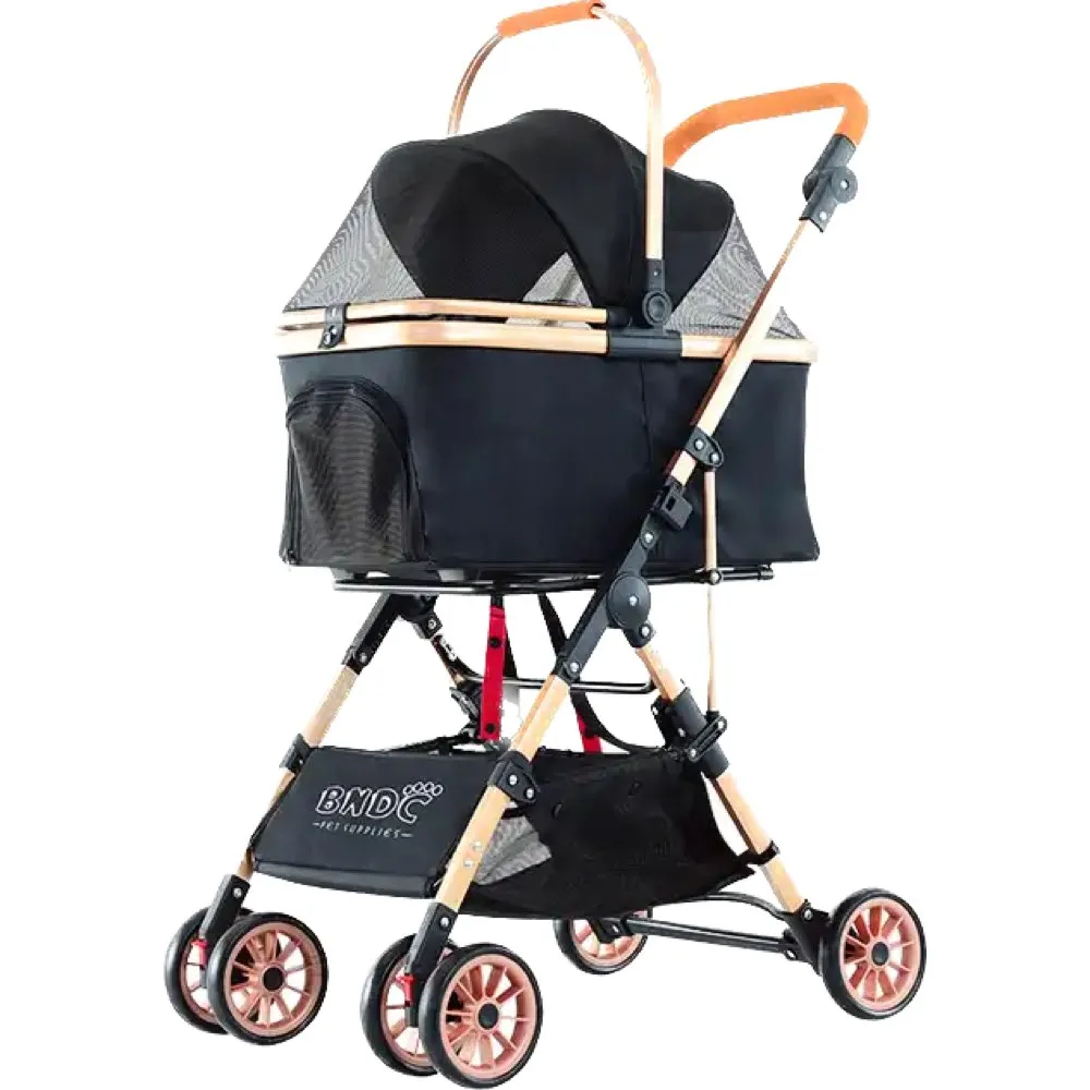 BNDC Pet Stroller 103 For Cats & Dogs (Black)