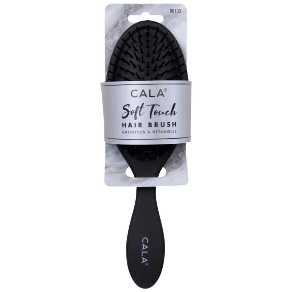 Cala Soft Touch Oval Hair Brush (Black)