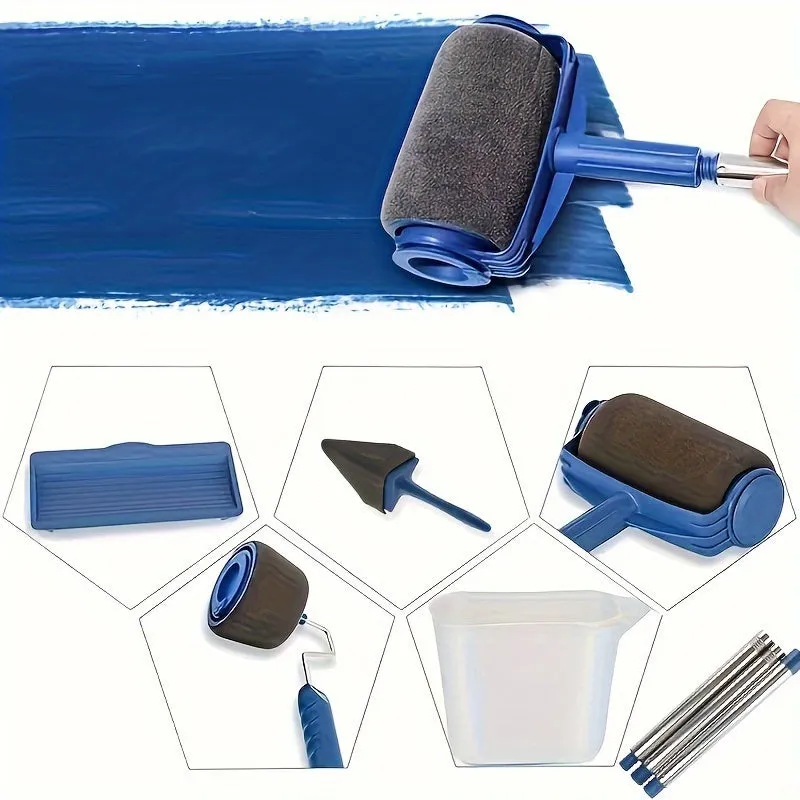 Complete Home Painting Set with Roller and Corner Brushes