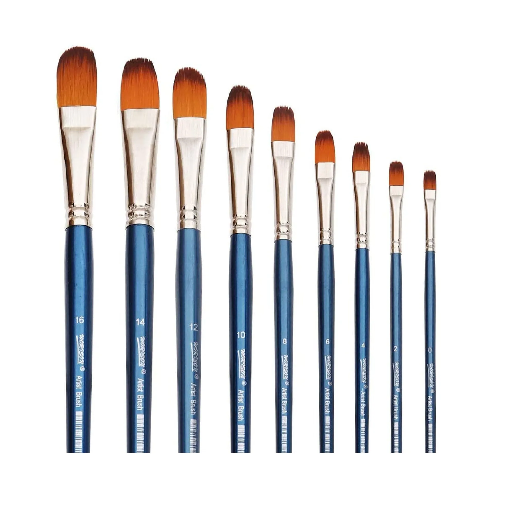 Dainayw Filbert Paint Brushes Set | 9 Pcs Professional Artist Brush