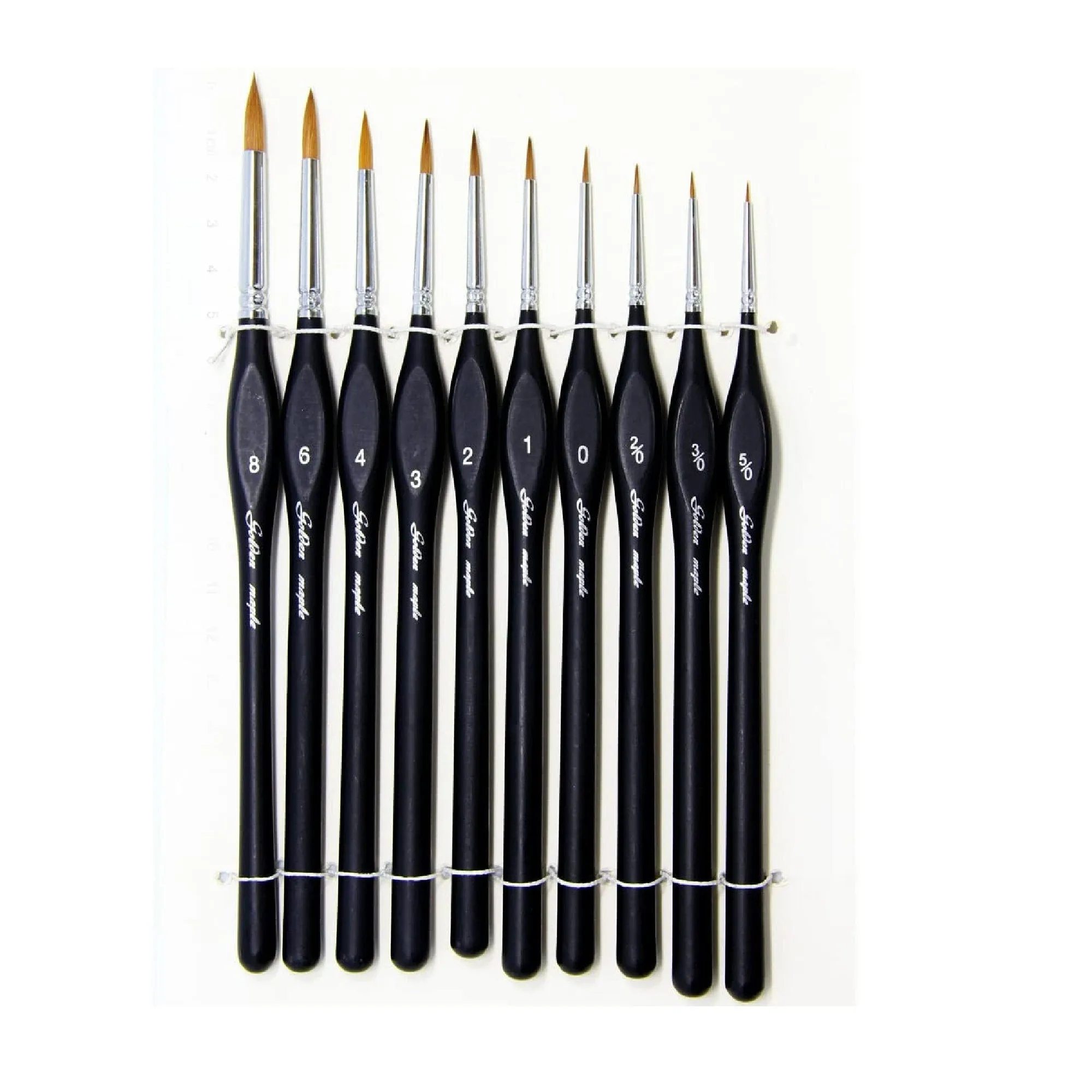 Detail Paint Brushes Set | 10 pieces Miniature Brushes for Fine Detailing & Art Painting