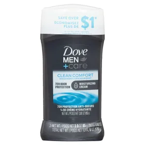 Dove Men Care Clean Comfort Antiperspirant Deodorant Stick Twin Pack, Citrus, 3 oz