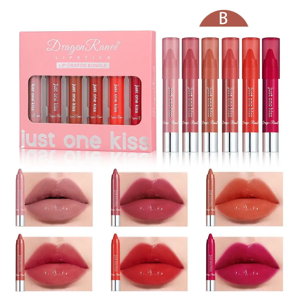 DRAGON RANEE Just One Kiss Long lasting matte lipstick set 2.5g*6PC - DR103