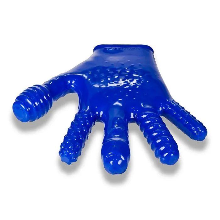 Finger Fuck Textured Glove Oxballs Police Blue