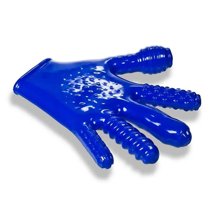 Finger Fuck Textured Glove Oxballs Police Blue