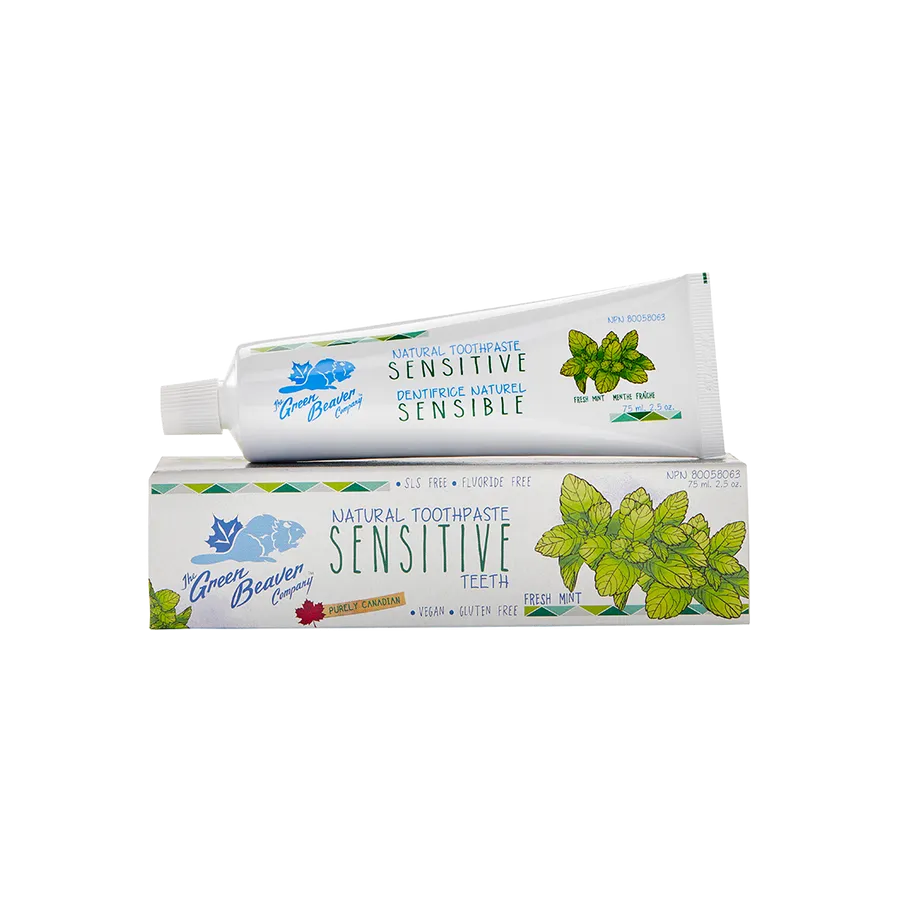 Green Beaver Sensitive Teeth Fresh Mint Toothpaste 75ml