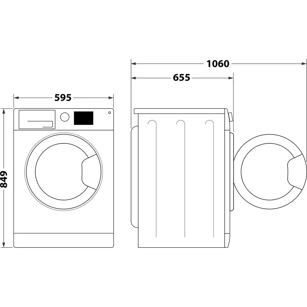 Hotpoint NTM1182UK 8kg Heat Pump Tumble Dryer White