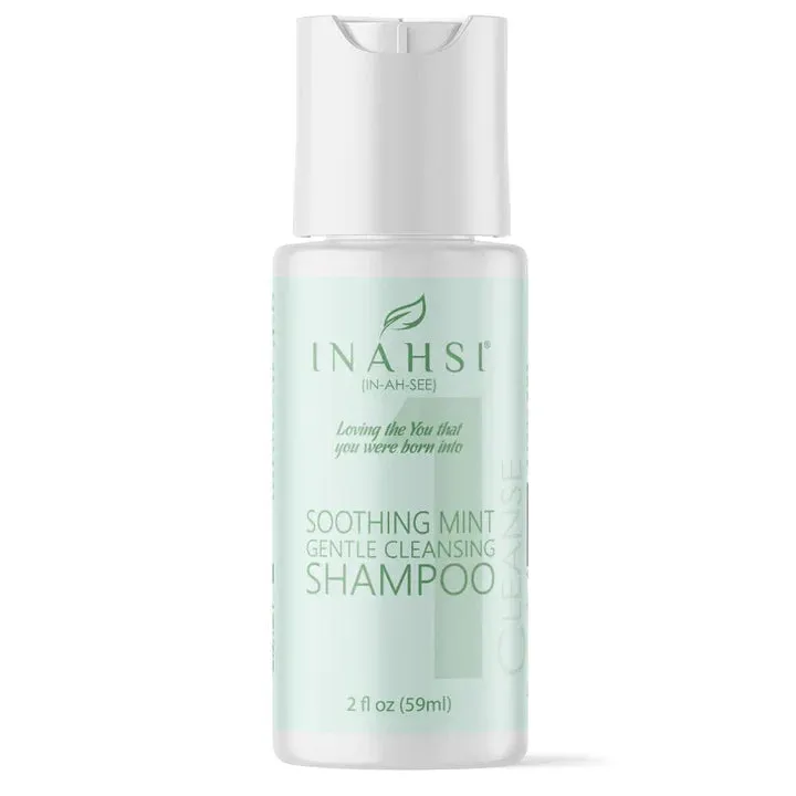 Inahsi Soothing Mint Sulfate Free Gentle Cleansing Shampoo - Travel Size