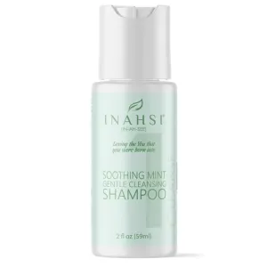 Inahsi Soothing Mint Sulfate Free Gentle Cleansing Shampoo - Travel Size