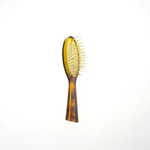 Koh-I-Noor Jaspe Pneumatic Hair Brush with Gold Plated Metal Pins, Small   K107G