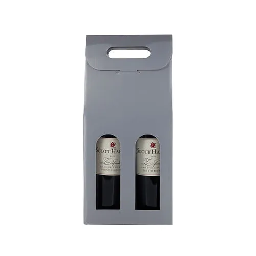 Marketplace: Silver 2-Bottle Carrier