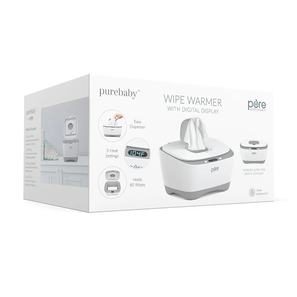 PureBaby® Wipe Warmer with Digital Display