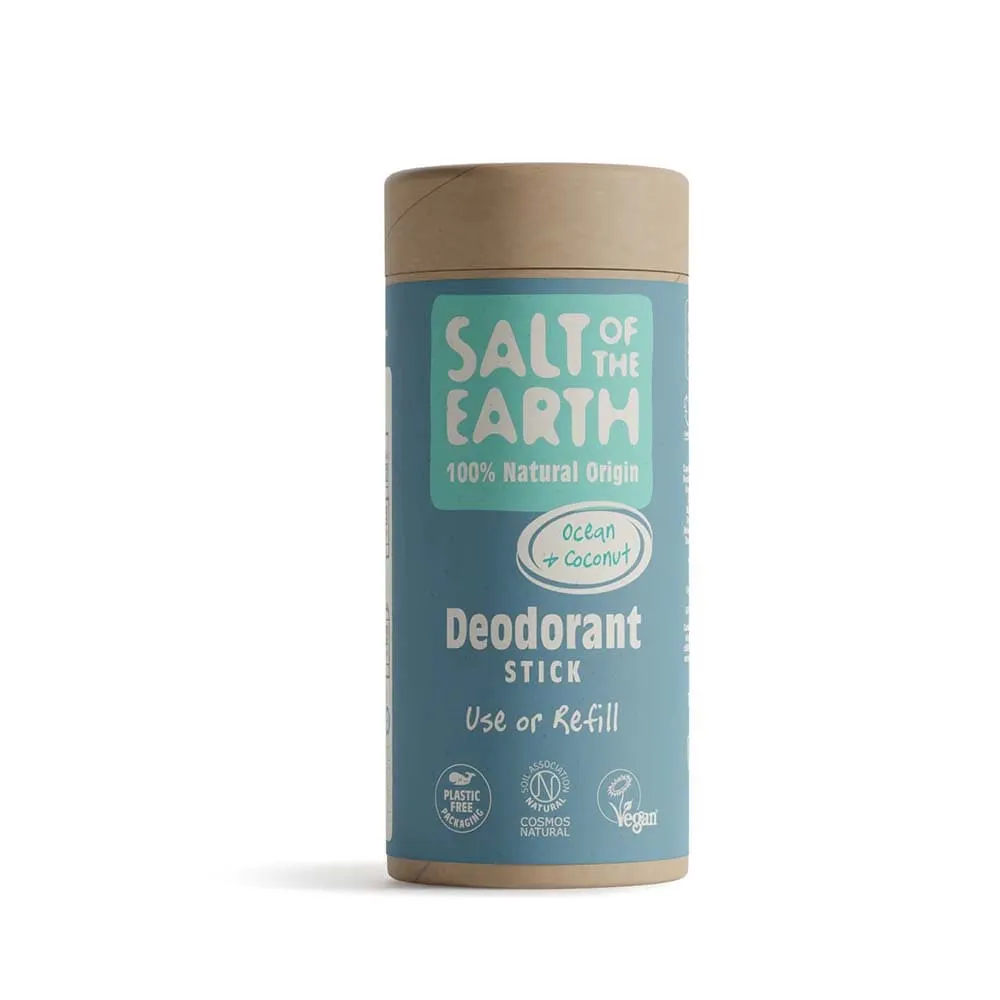 Salt of The Earth Natural Deodorant Stick Tube - Ocean & Coconut