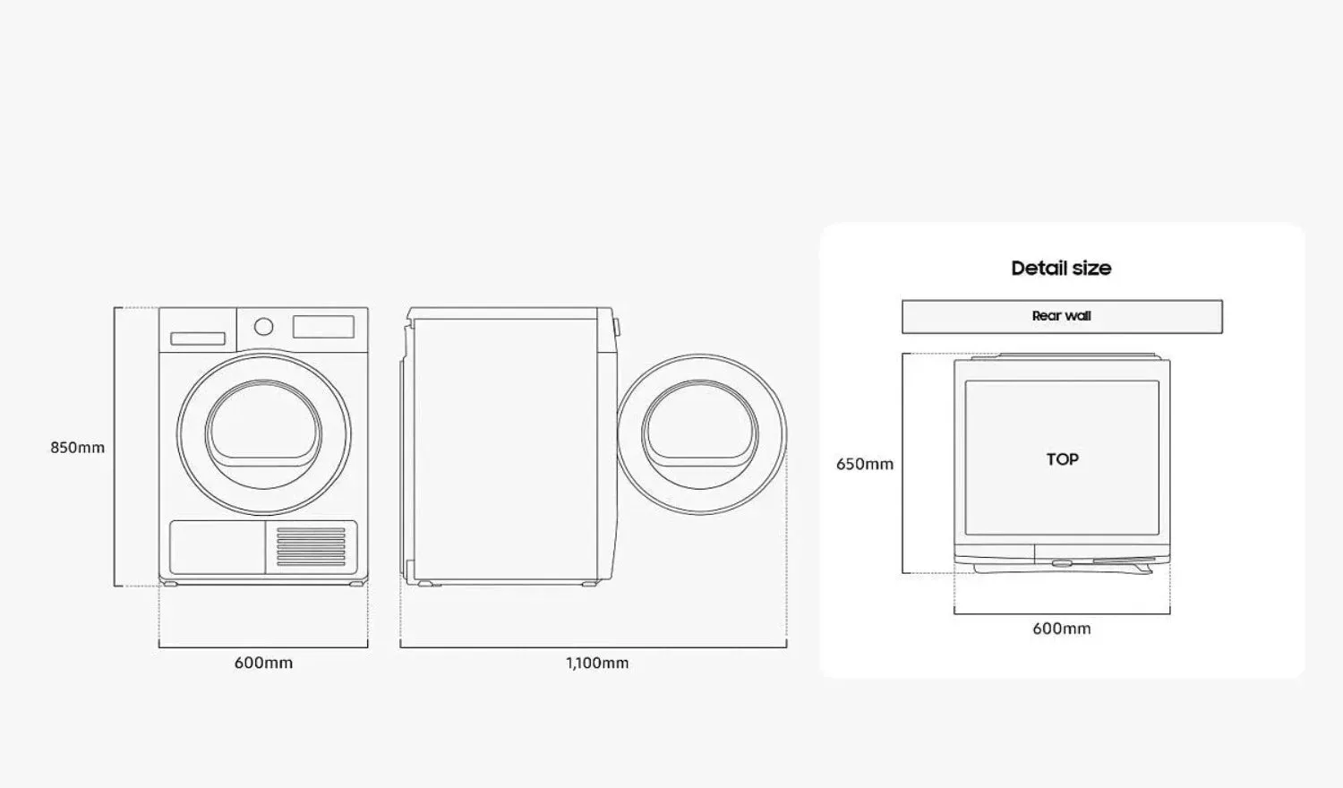 Samsung Series 5 DV90CGC0A0ABEU with OptimalDry 9 kg Heat Pump Tumble Dryer Black