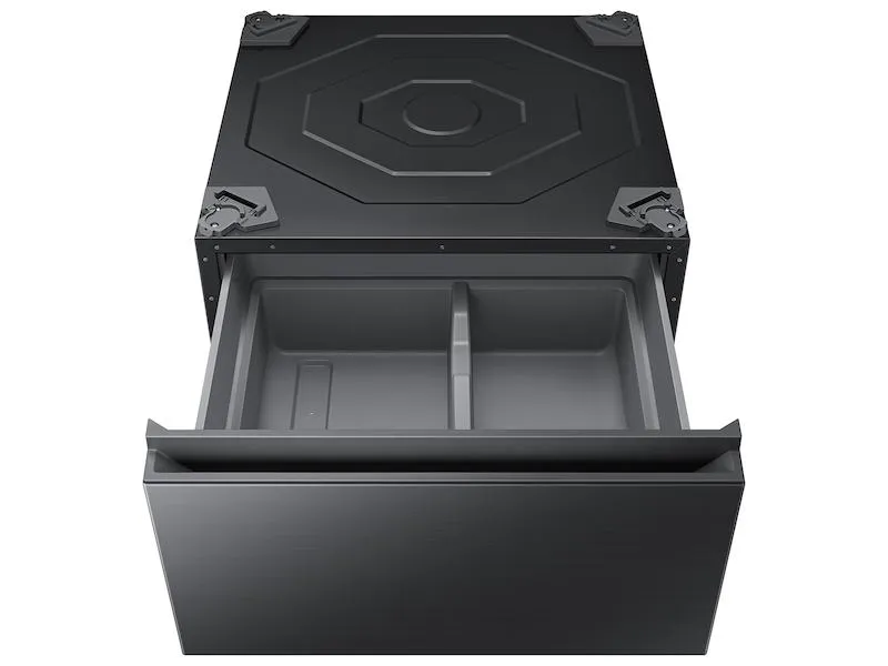 Samsung WE502NV Bespoke 27" Laundry Pedestal with Storage Drawer in Brushed Black