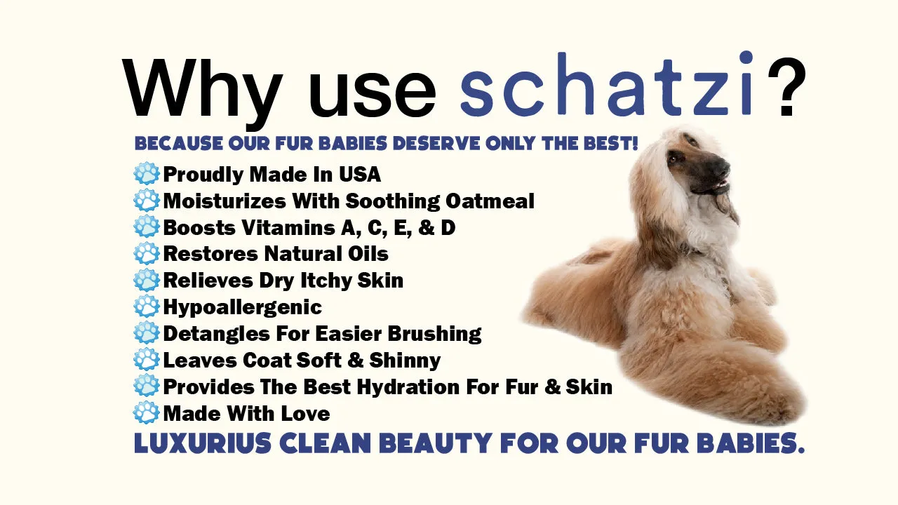 Schatzi Pet Shampoo with Pure4 & Soothing Oatmeal 8 fl oz.