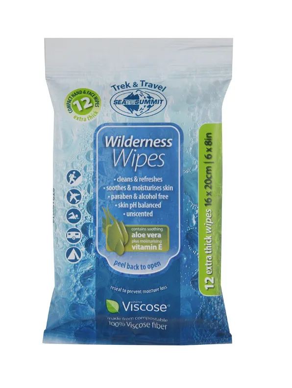 Sea To Summit Wilderness Wipes Compact - 12 pack