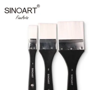 Sinoart Paint Brush Set 3 White Synthetic Brush