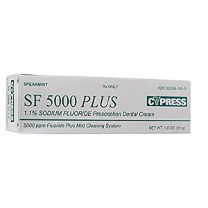 Sodium Fluoride 1.1%  Dental Cream SF with Spearmint Flavor