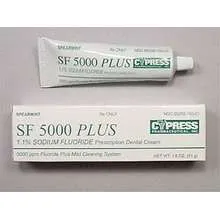 Sodium Fluoride 1.1%  Dental Cream SF with Spearmint Flavor