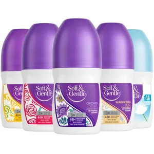 Soft & Gentle Roll-On Deodorants 50ml (Scent Options)