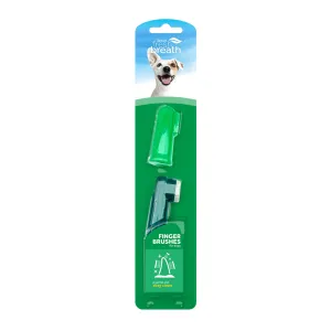 Tropiclean Fresh Breath Finger Brush Set For Dogs