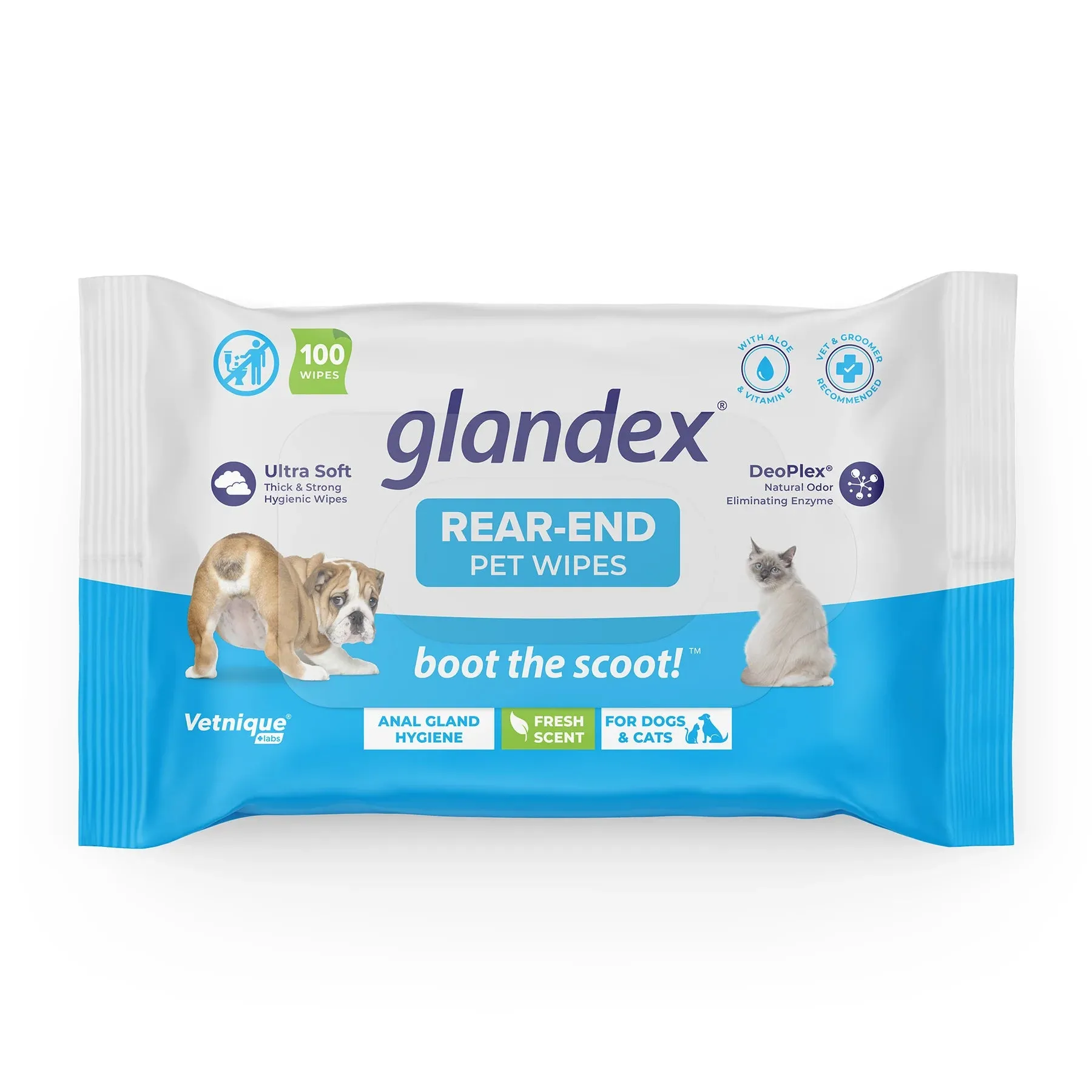 Vetnique Labs Glandex Anal Gland Hygienic Pet Wipes