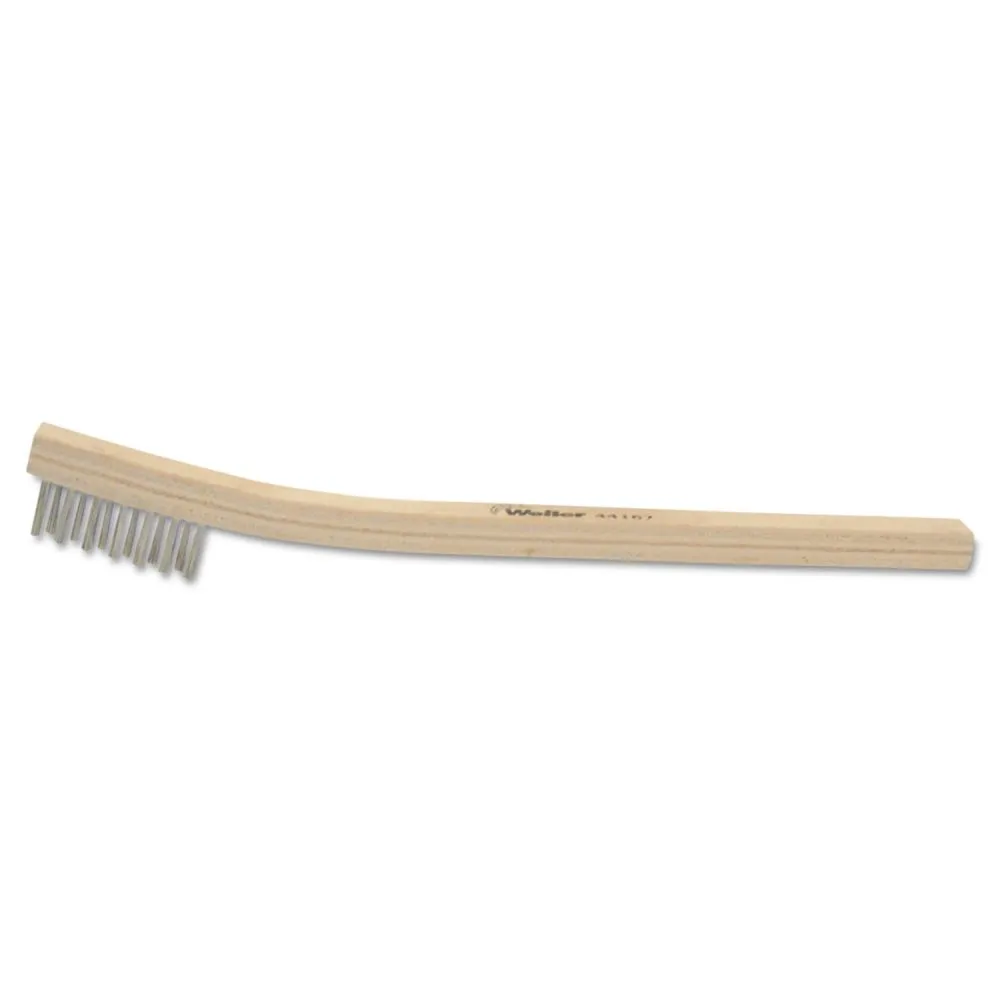 Weldmark WM601419 Stainless Steel Wire Curved Handle Scratch 4X19 Brush (Pkg. of 12)