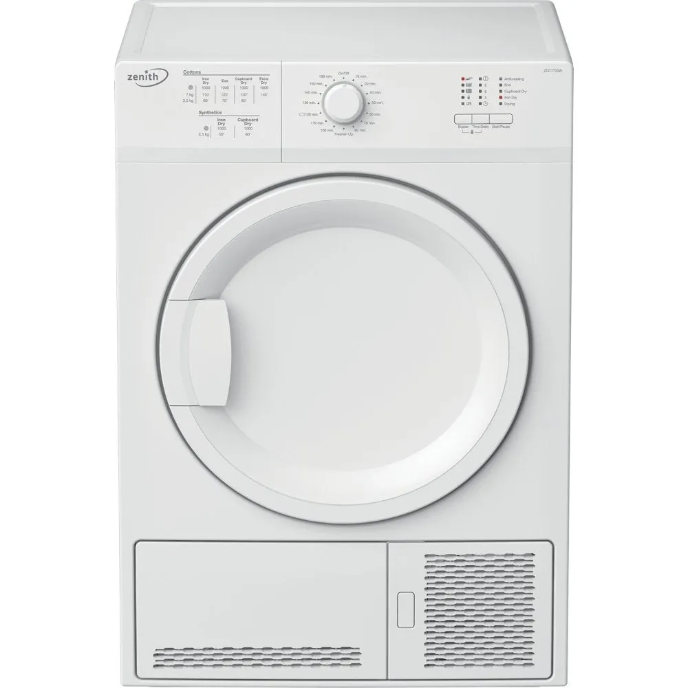 Zenith ZDCT700W 7kg Condenser Tumble Dryer  White